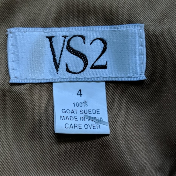 VS2 tan goat suede skirt - Picture 2 of 3
